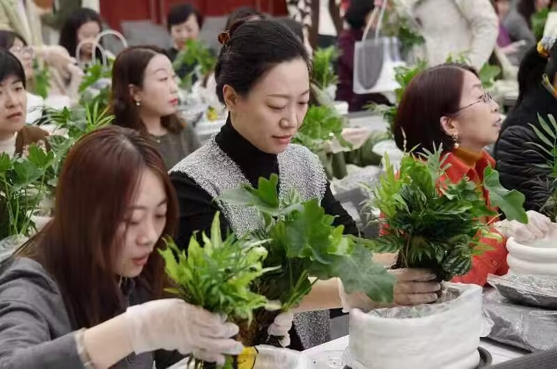 三八节花艺课美篇图片